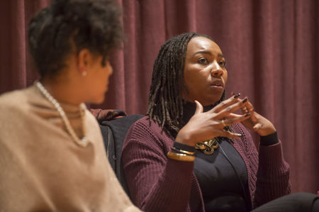 Black Lives Matter co-founders share message with overflow crowd
