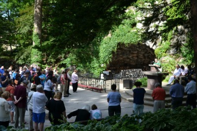 Prayer Vigil For Peace At The Grotto Of Our Lady Of Lourdes