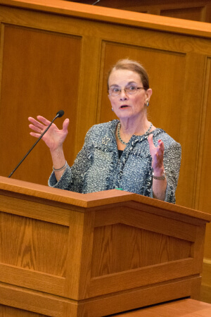 Judge Nora Barry Fischer, ’76 J.D., offers advice to ND Law’s incoming class