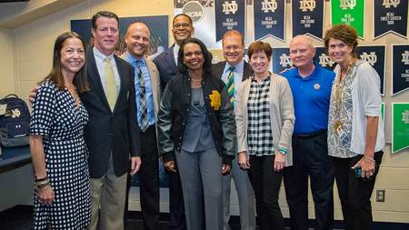 Notre Dame awards honorary monogram to Condoleezza Rice