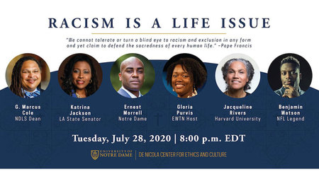 de Nicola Center for Ethics and Culture to host panel discussion about racism and the culture of life