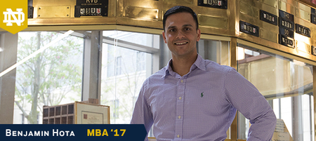 Former Marine Benjamin Hota, MBA ’17