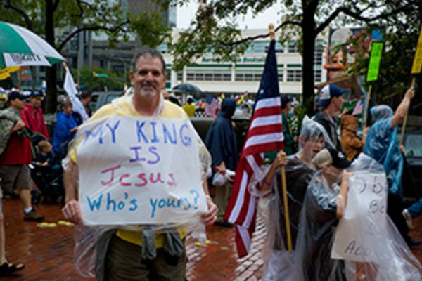 Christian protesters