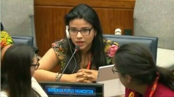 Linda Manaka Infant speaks at the United Nations