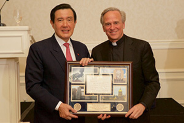 Ma Ying-jeou, former president of Taiwan, visits Notre Dame