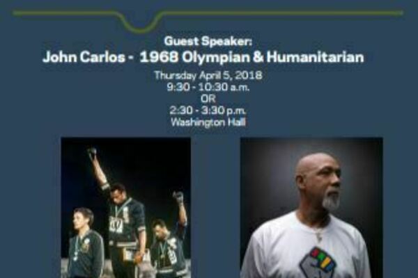 Staff Diversity Speaker Series John Carlos