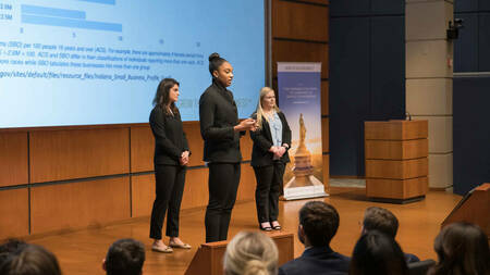 Inaugural Diversity, Equity and Inclusion case competition winners address wealth gap