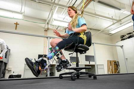 ROAM engineering lab developing powered prosthesis to aid natural movement